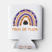Scenary Colorful Rainbow Halloween Teacher Cute Tr Blikjeskoeler (Achterkant)