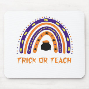 Scenary Colorful Rainbow Halloween Teacher Cute Tr Muismat