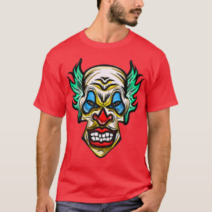 Scenary Evil Clown Horror Halloween T-shirt