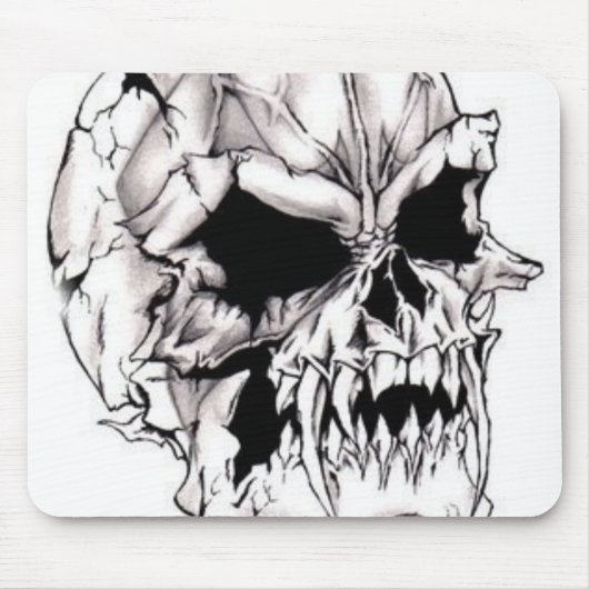 Scenary Evil Deadly Skull Mousepad Muismat (Voorkant)
