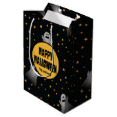 Scenary Ghosts Pattern Halloween Party Medium Cadeauzakje (Achterkant Gekanteld)