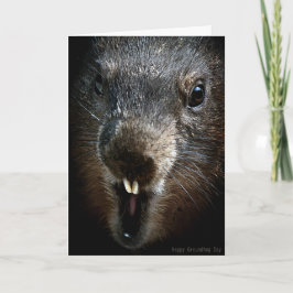 Scenary Groundhog Day Card Feestdagen Kaart