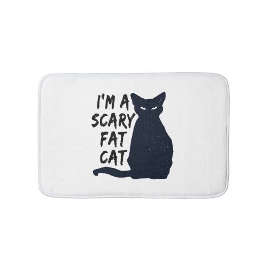 Scenary Halloween Black Cat Design grafisch Badmat (Voorkant)