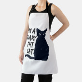 Scenary Halloween Black Cat Design grafisch Schort (Insitu)