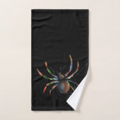 Scenary Halloween Metallic Spider en Web Bad Handdoek (Handdoek)