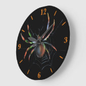 Scenary Halloween Metallic Spider en Web Grote Klok (Hoek)