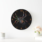 Scenary Halloween Metallic Spider en Web Grote Klok (Huis)