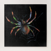 Scenary Halloween Metallic Spider en Web Legpuzzel (Verticaal)