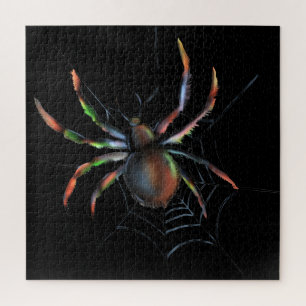 Scenary Halloween Metallic Spider en Web Legpuzzel