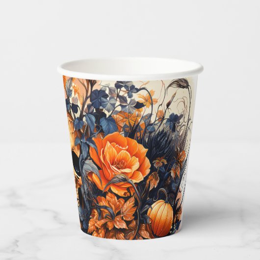 Scenary Halloween Skull Paper Cups Papieren Bekers (Achterkant)