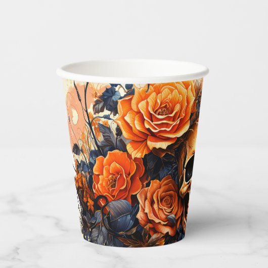 Scenary Halloween Skull Paper Cups Papieren Bekers (Voorkant)