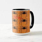 Scenary Halloween Witches Black Spider ontworpen Mok (Voorkant rechts)