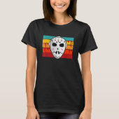 Scenary Horror Hockey Mask Retro T-shirt (Voorkant)