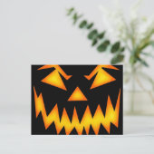 Scenary Jack O Lantern Face Briefkaart (Staand voorkant)