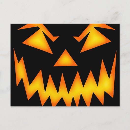 Scenary Jack O Lantern Face Briefkaart (Voorkant)