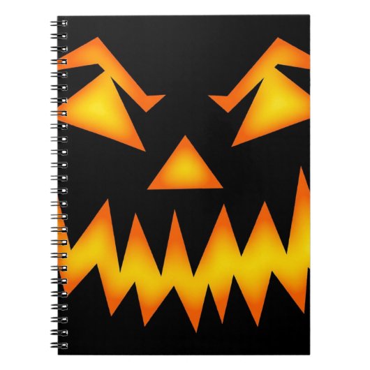 Scenary Jack O Lantern Face Notitieboek (Voorkant)