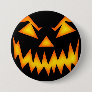 Scenary Jack O Lantern Face Ronde Button 7,6 Cm