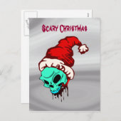 Scenary Kerstkerstkerstman Feestdagenkaart (Voorkant / Achterkant)