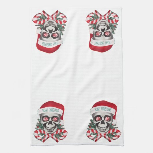 Scenary Kerstmis Theedoek (Verticaal)