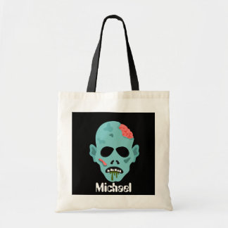 Scenary Monster voegt naam Halloween trusttas toe Tote Bag