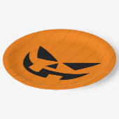 Scenary Oranje Jack O'Lantern Halloween Party Papieren Bordje (Gekanteld)