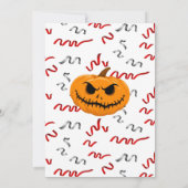 Scenary Pumpkin-ballonMonster Halloween Party Kaart (Achterkant)