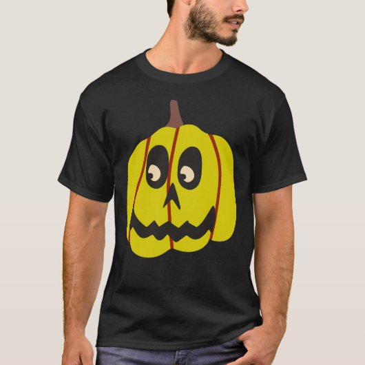 Scenary Pumpkin Face Halloween T-shirt (Voorkant)
