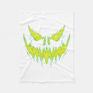 Scenary Pumpkin Jack O Lantern Face Halloween Mann Fleece Deken