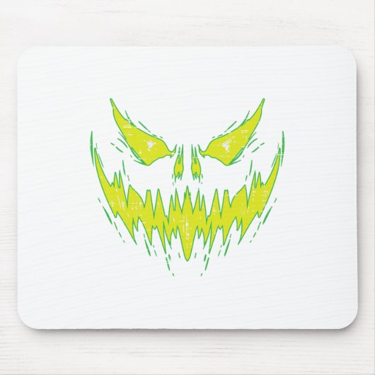 Scenary Pumpkin Jack O Lantern Face Halloween Mann Muismat (Voorkant)