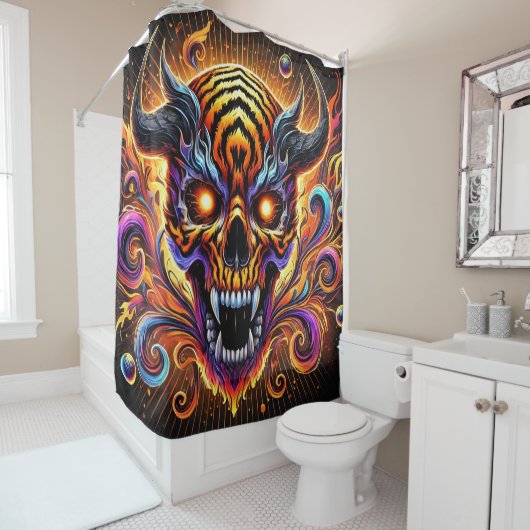 Scenary Skull Art Douchegordijn (In situ)