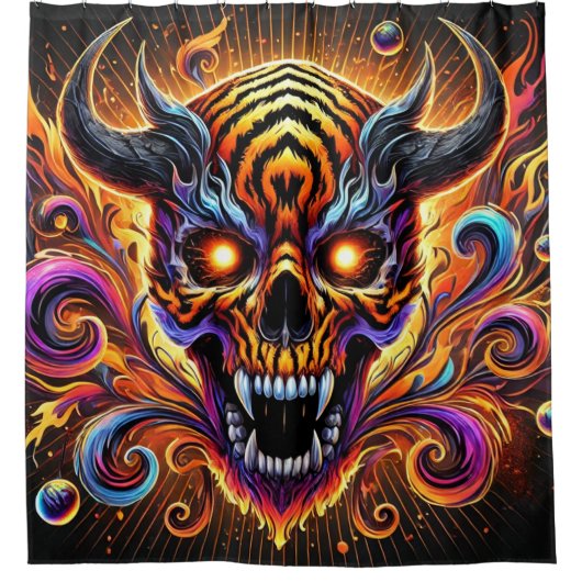 Scenary Skull Art Douchegordijn (Voorkant)