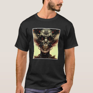 Scenary Skull Horror Nightmare Creepy Face Unique T-shirt