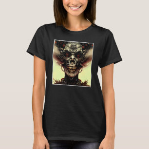 Scenary Skull Horror Nightmare Creepy Face Unique T-shirt