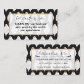 Scenary White Halloween Waterverf Pattern Kortingskaartje (Voorkant / Achterkant)