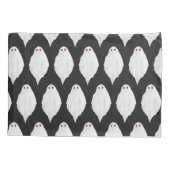 Scenary White Halloween Waterverf Pattern Kussensloop (Achterkant)