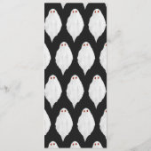Scenary White Halloween Waterverf Pattern Menu (Achterkant)