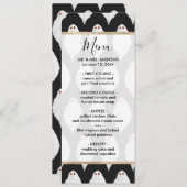 Scenary White Halloween Waterverf Pattern Menu (Voorkant / Achterkant)