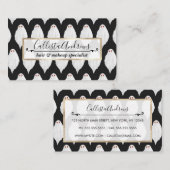 Scenary White Halloween Waterverf Pattern Visitekaartje (Voorkant / Achterkant)