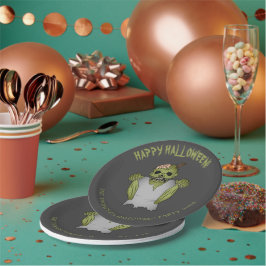 Scenary Zombie  Halloween Event Text Papieren Bordje