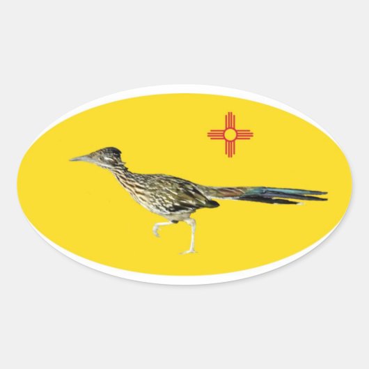 scene 09 roadrunner ovale sticker (Voorkant)