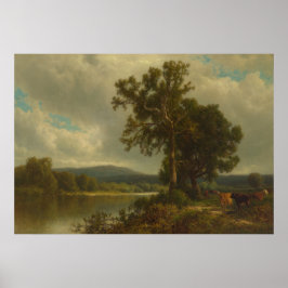 Scene bij Napanoch 1883 Poster