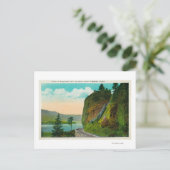 Scene bij Shepperd's Dell op Columbia River Briefkaart (Staand voorkant)