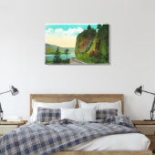 Scene bij Shepperd's Dell op Columbia River Canvas Afdruk (Insitu (Slaapkamer))