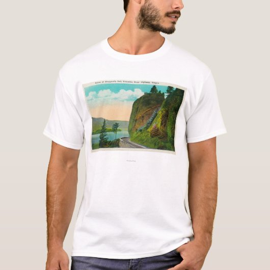 Scene bij Shepperd's Dell op Columbia River T-shirt (Voorkant)