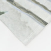 Scene Blanket Blue and White KerstChurch Fleece Deken (Hoek)