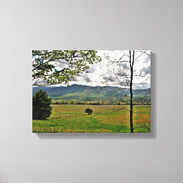 Scene Canvas, gebergte in Noord-Georgië Canvas Afdruk