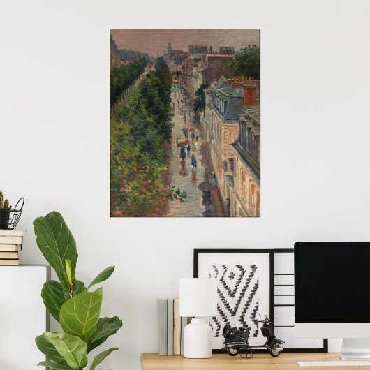 Scene de Rue a Paris Poster (Thuiskantoor)