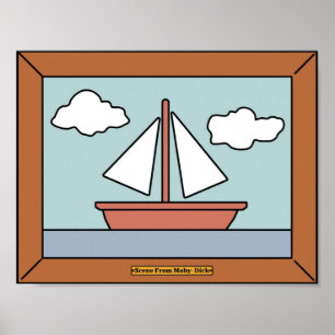 Scene From MobyDick Poster