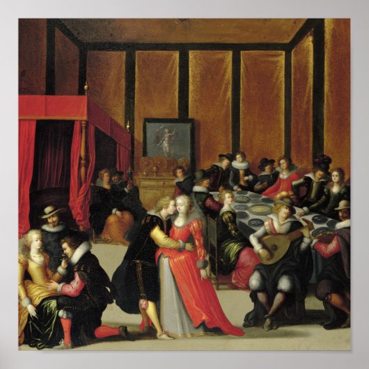 Scene Galante of de vijf zintuigen Poster (Voorkant)