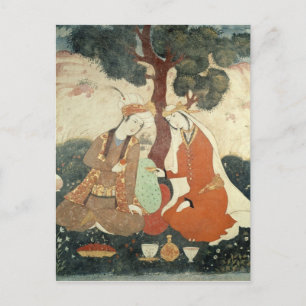 Scene galante uit de tijd van Shah Abbas I Briefkaart